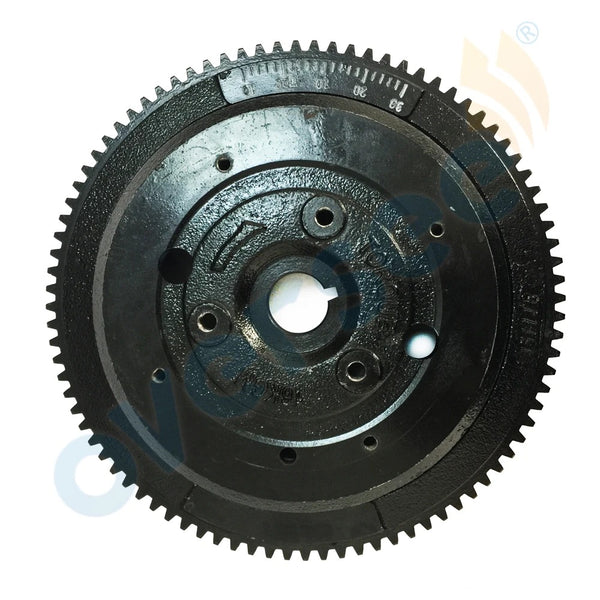 66T-85550 Electrical Start Flywheel For Yamaha Outboard Motor2T E40X 40XMH Rator Parsun,Hidea,SEAPRO,HDX etc66T-85550-10