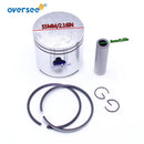 Pistón y anillo de pistón 369-00001 y 351-00011 para motor fueraborda Tohatsu Mercury Mariner 4HP-5HP, piezas marinas de 2 tiempos 