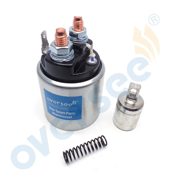 Topreal Conjunto de solenoide de relé de arranque 6C5-81941-00 para piezas de motor fueraborda Yamaha 50-300HP 2T 4T 6C5819410000 