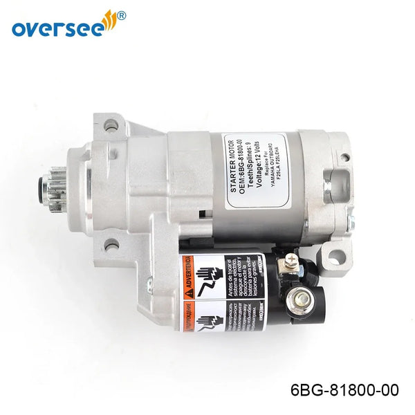 6BG-81800 Starter Motor For Yamaha Outboard Motor 4 Stroke F25 T25 F40 6BG-81800-00
