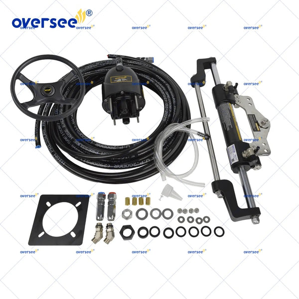 350HP Boat Hydraulic Steering Cylinder Kit For Yamaha Mercury BayStar Teleflex Marine Outboard Steering Boat Accessories