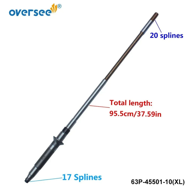 63P-45501 Driver Shaft XL For Yamaha Outboard Motor 4T F150HP 25" Gear Case 63P-45501-10 Lower Unit Using