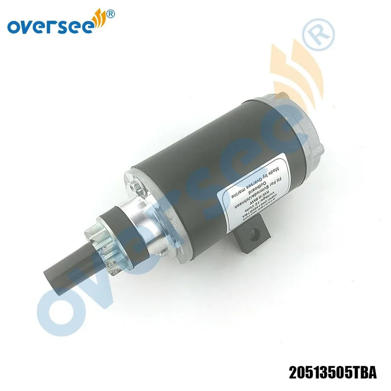 Conjunto de motor de arranque 20513505TBA, 12V/0,6 kW, para fueraborda Mariner Evinrude Johnson