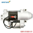 63P-81800 Starter Motor For Yamaha Outboard 150-250HP 4-Stroke Engine 6BR-81800-01 Starting Motor Assy