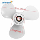 9-7/8*12 AL Propeller 664-45954-00-EL Size 9 7/8x12 For Yamaha Outboard Motor 25HP 30hp 61N 69P Parsun Hidea Powertec Seapro HDX