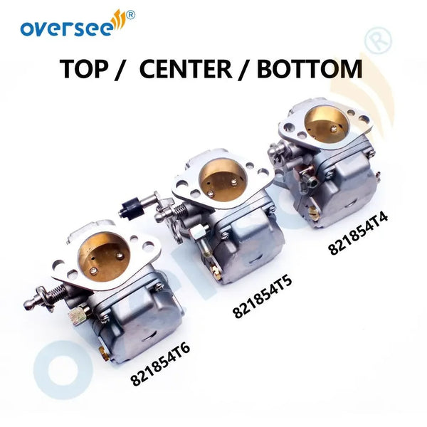 3pcs/set Carburetor Kit 821854T4 821854T5 821854T6 For Mercury Marine Outboard 40HP 2T