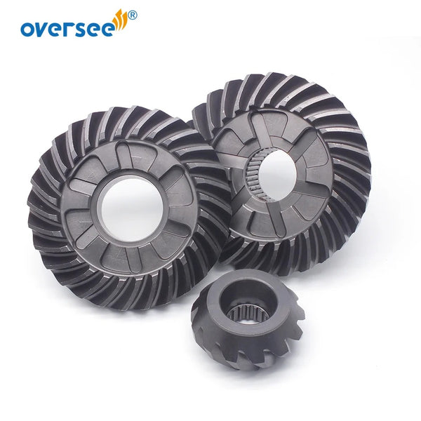 Kit de engranajes Oversee Marine 68V 28 dientes hacia adelante 68V-45560; Marcha atrás 68v-45570; Piñón 68V-45551-00 de repuesto para motor fueraborda Yamaha 75HP 90HP 115HP de 4 tiempos