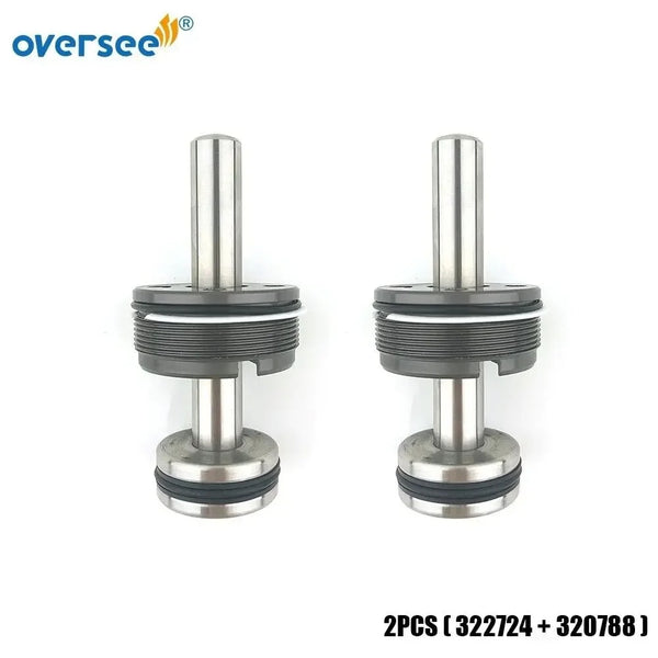 Topreal 2 varillas de ajuste 322724 y tapa final 320788 para motor fueraborda Evinrude Johnson 60-225HP 