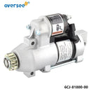 Starter Motor 6CJ-81800 For YAMAHA Outboard F115TJR TLR S114-838A Engine 6CJ-81800-10 Boat Motor Parts