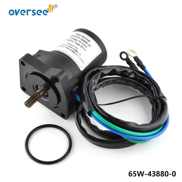Conjunto de ajuste de inclinación 65W-43800-03-4D con motor 65W-43880 para fueraborda Yamaha F25 30-40HP 