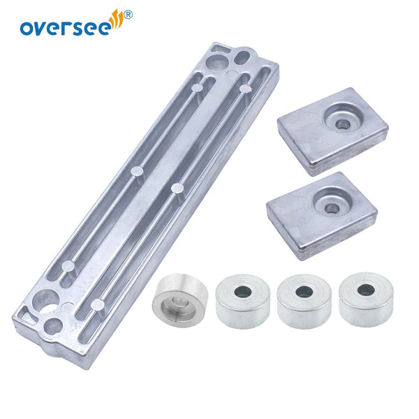 Para Suzuki 90-140 Kit de ánodo de aluminio Reemplazar 55321-87J00, 55321-90J01, 55320-94900