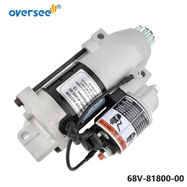 Supervisar el motor de arranque marino 68V-81800 para fueraborda YAMAHA 4T F115TJR F115TLR; S114-838A/b/c; Mercurio 50-881368T;50-881368T1;50-881368T2