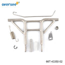 Conjunto de receptor 66T-43350-02-00 para Motor fueraborda de barco Yamaha F25 E40X 66T433500200 66T-43350 66T-43350-01-00 