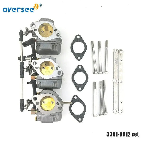 Juego de carburador Oversee marine 3301-9012 para fueraborda MERCURY/MARINER 2T 3 CLY 70-75-80-90HP