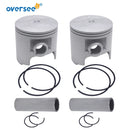 Supervisar el kit de pistón marino STD 61X-11631 para motocicleta de agua Yamaha Waverunner FX Bstr Rnr Rdr SUPERJET motor fueraborda 61X-11631-02-93