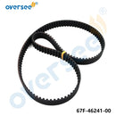 Correa de distribución 67F-46241 para Motor fueraborda Yamaha 4T F75 F80 F90 F100 F115 Parsun F90 67F-46241-00