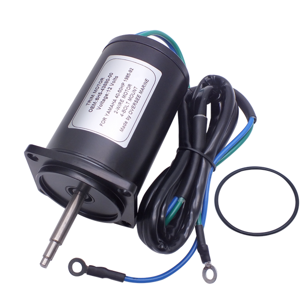 6H5-43880 Tilt Trim Motor For Yamaha Outboard Motor 6H5-43880-02 12V 2 Wire 4 Bolt Mount 40-50HP Lester 10836