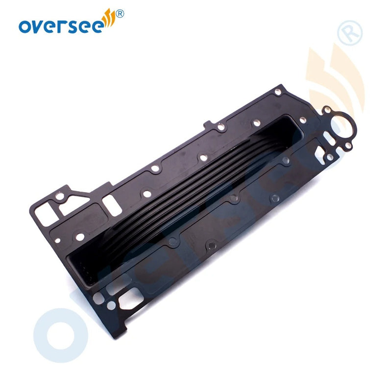 Oversee Junta de cubierta de escape marino 6H3-41112-A0 reemplazo para motor fueraborda Parsun Yamaha 60HP 70HP de 2 tiempos