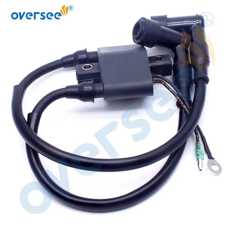 Oversee Marine 3A0-06048 Reemplazo de bobina de encendido para piezas de motor fueraborda Tohatsu Mercury 25 30HP 3A0-06048-1 160643 8M0047311 con motor fueraborda con tapa de enchufe