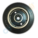 66T-85550 Electrical Start Flywheel For Yamaha Outboard Motor2T E40X 40XMH Rator Parsun,Hidea,SEAPRO,HDX etc66T-85550-10