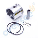 Pistón y anillo de pistón 369-00001 y 351-00011 para motor fueraborda Tohatsu Mercury Mariner 4HP-5HP, piezas marinas de 2 tiempos 