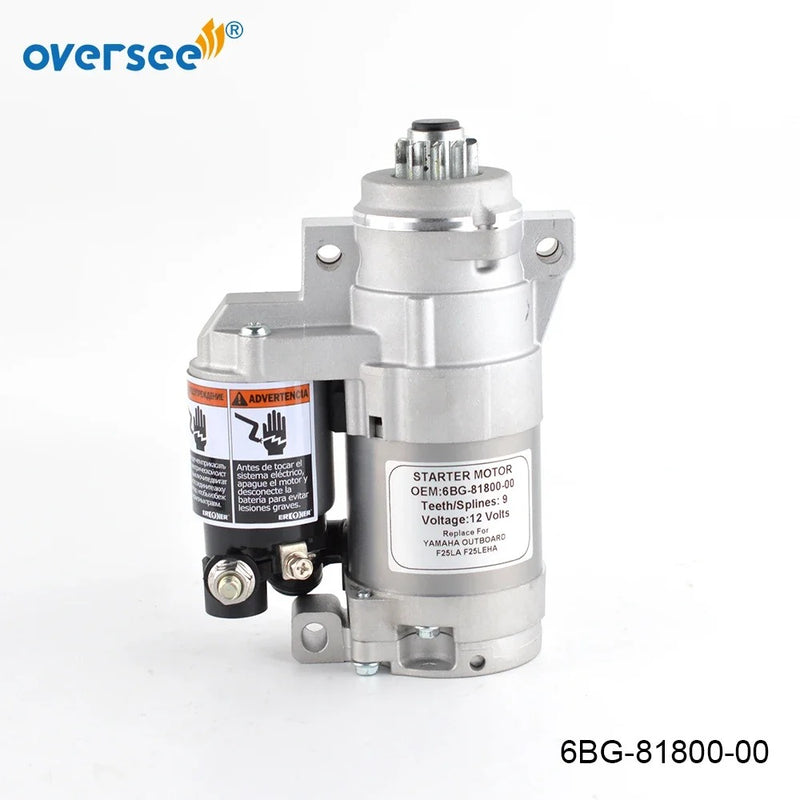 Supervisar el motor de arranque 6BG-81800 para motor fueraborda Yamaha de 4 tiempos F25 T25 F40 6BG-81800-00