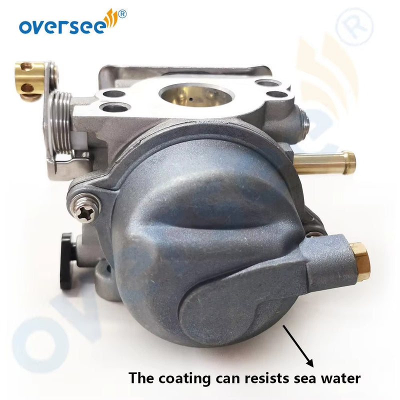 67D-14301-13 Carburetor With Gaskets 68D-E3646-A0 For YAMAHA 4HP 4 Stroke Outboard Motor 5HP 68D-14301-13 67D-14301