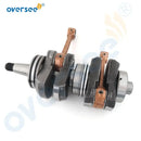 Conjunto de cigüeñal 6F5-11400 para motor fueraborda Yamaha 40HP de 2 tiempos 6F5-11400-00 