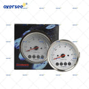 OEM White Multifunction Tachometer 34200-93J14 for Suzuki Outboard DF115 DF140 Engine Gauge