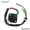 Oversee Marine 6K8-81960-A0 Reemplazo del rectificador regulador para motor fueraborda Yamaha Wave Runner 2 tiempos 500 89-90 6K8-81960-A0-00