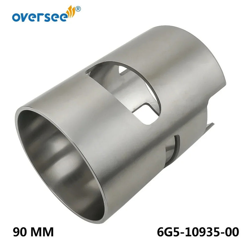 Oversee Marine 6G5-10935-00 Reemplazo de funda de revestimiento para motor fueraborda Yamaha de 90 mm de diámetro interior V6 200 HP de 2 tiempos