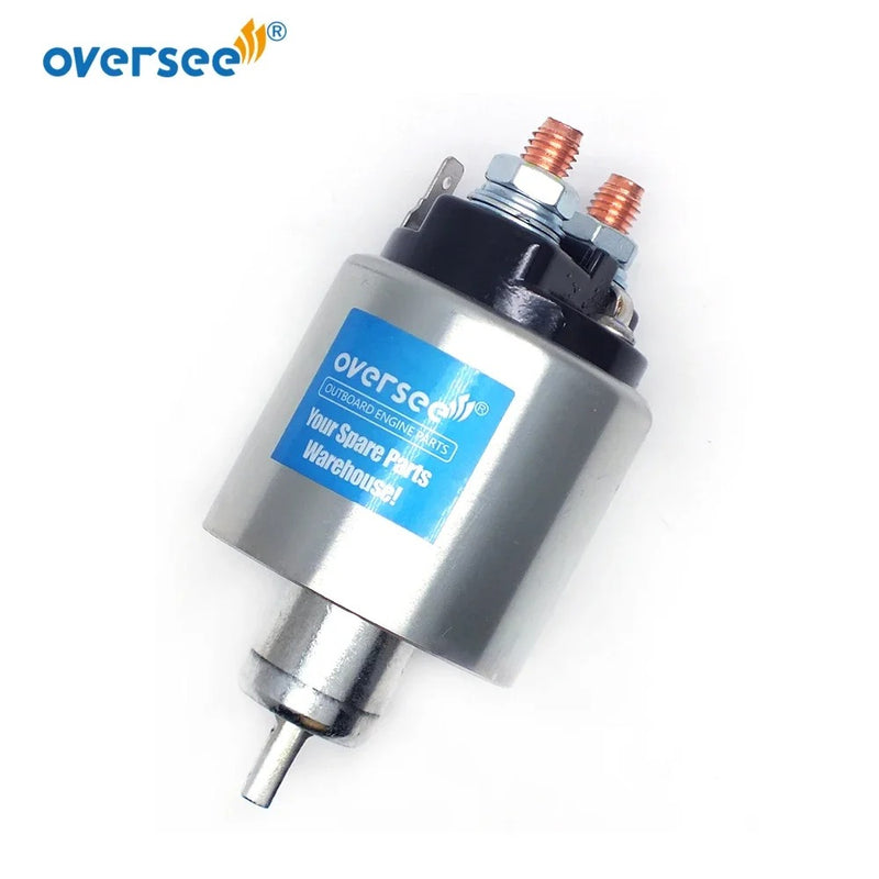 Topreal Conjunto de solenoide de relé de arranque 6C5-81941-00 para piezas de motor fueraborda Yamaha 50-300HP 2T 4T 6C5819410000 
