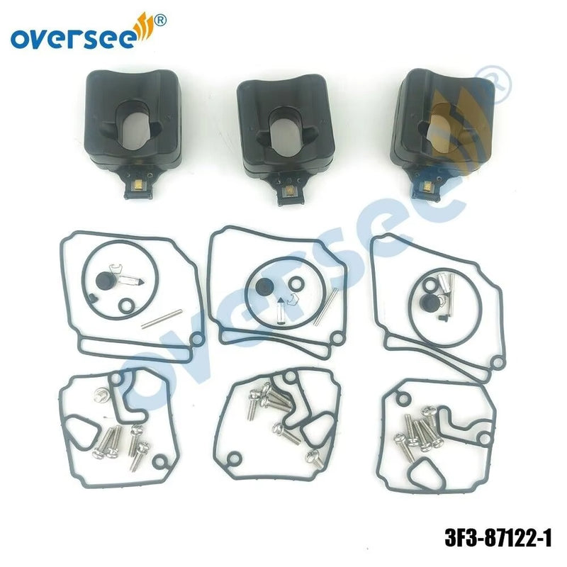 3PCS 3F3-87122-1 CARBURETOR REPAIR KIT FOR Tohatsu Outboard M 60B/70B C 2003–UP
