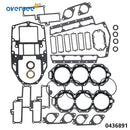 0436891 Power Head Gasket Set for Evinrude Johnson OMC BRP 185HP-225HP V6 436891 777469 0777469 18-4323