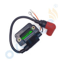 Supervise la bobina de encendido marina 6E5-85570-10 con bujía para fueraborda Yamaha de 2 tiempos 115-200HP