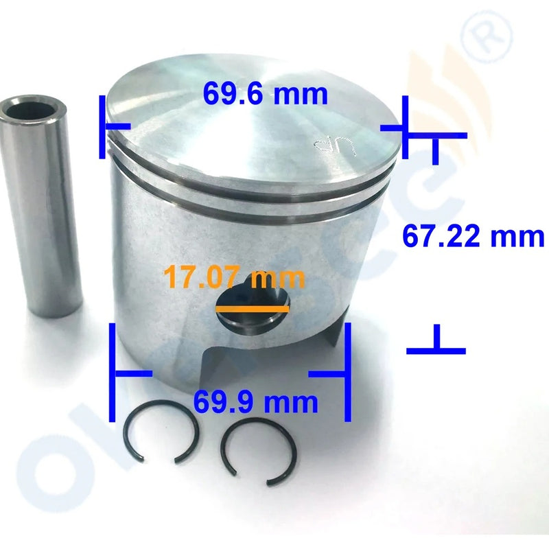 361-00001-0 STD Piston Kit For TOHATSU NISSAN 35/40 HP M40C Outboard Engine