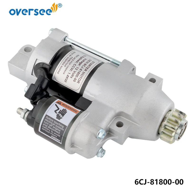 Motor de arranque 6CJ-81800 para motor fueraborda YAMAHA F115TJR TLR S114-838A 6CJ-81800-10 