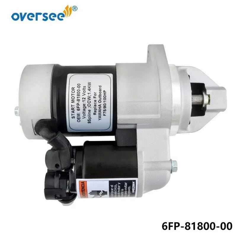 OVERSEE 6FP-81800-00-00 Conjunto de motor de arranque para motor fueraborda Yamaha F75 F90 75HP 90HP