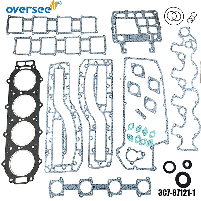 3C7-87121-0 Power Head Gasket Set for Tohatsu Nissan 4 cyl 115HP 120HP 140HP Outboard 3C7871210