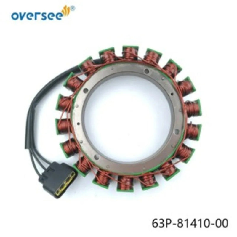 Conjunto de estator 63P-81410 para Motor fueraborda Yamaha 4T F150B 6BM 6BN 150hp 63P-81410-00 2004 up generador