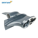 Topreal 6AU-45311 carcasa de unidad inferior para Motor fueraborda Yamaha 4T F9.9 Hidea Powertec HDX 68T-45311-00-4D;6AU-45311-00-4D-2
