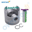 688-11636 Piston Kit 688-11605 Piston Ring +050 For Yamaha Outboard Motor 2T 75HP 85HP 90HP Parsun T85 Oversize 050
