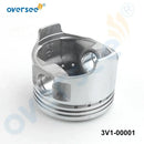 3V1-00001 And 3V1-00011 Piston Set for Tohatsu Mercury Parsun 8  9.8  9.9HP Outboard Engine 834963A02 700-834963A02 F8-05020101