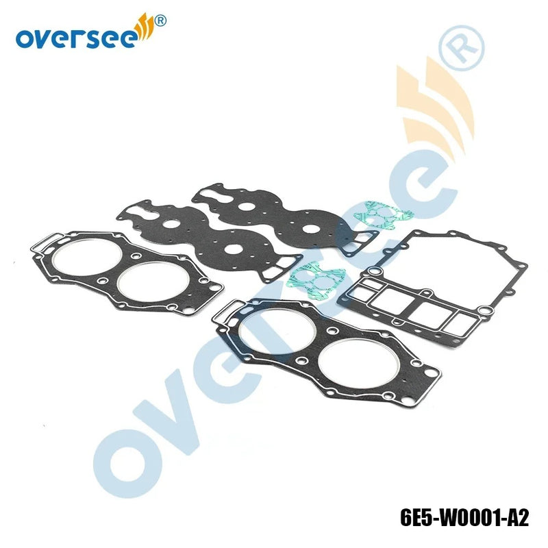 Supervisar Marina 6E5-W0001; 6E5-W0001-01; 6E5-W0001-A2; Reemplazo del kit de juntas de cabezal de potencia 6F3-W0001 para motor fueraborda de 2 tiempos Yamaha V4 100-130HP