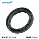 93102-37M40 Oil Seal For Yamaha Outboard Motor 4T F25 F50 F70 HP Size:37*50*7mm; 93102-37M40-00