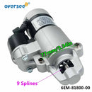 Motor de arranque 6EM-81800 para Motor fueraborda Yamaha 4T 75HP 90HP F115B 150HP 6EM-81800-00;6EM-81800-01 