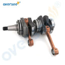 Conjunto de cigüeñal 6F5-11400 para motor fueraborda Yamaha 40HP de 2 tiempos 6F5-11400-00 