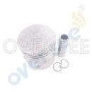 6L2-11631-00-97 Piston Set & Rings STD For Yamaha Outboard 25HP 6L2 6L3 Engine Boat Motor