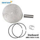 6R5-11631-11-93 + 6R5-11642-11-93 Piston Kit STD For Yamaha 2-Stroke 115HP 130HP Outboard Engine (90mm)