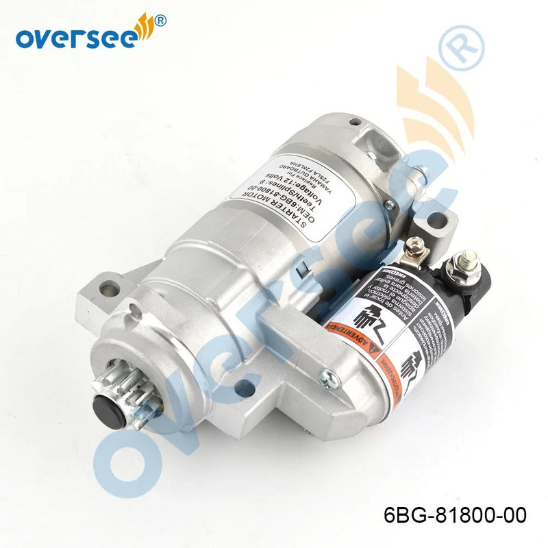 Supervisar el motor de arranque 6BG-81800 para motor fueraborda Yamaha de 4 tiempos F25 T25 F40 6BG-81800-00